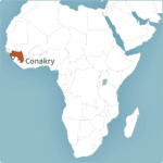 Map of Conakry, Guinea