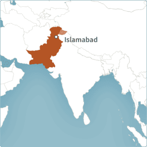 Map of Islamabad, Pakistan