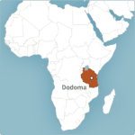 Map of Dodoma, Tanzania