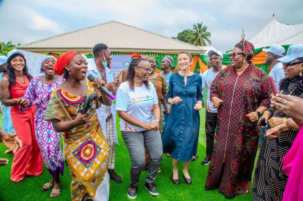 Dancing commences at the launch of the Fistula Foundation Treatment Network in Nigeria